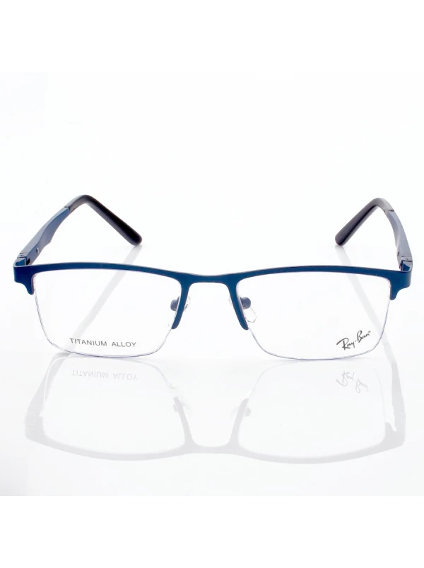 Armação de Óculos Masculina Meio Aro FN9128 Azul