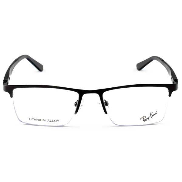 Armação de Óculos Masculina Meio Aro FN9128 Preto