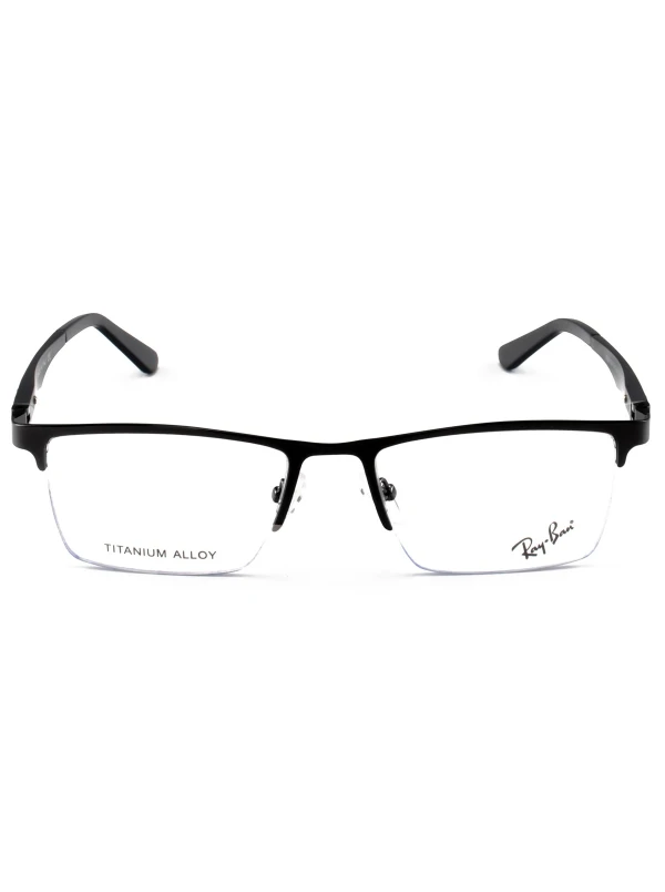 Armação de Óculos Masculina Meio Aro FN9128 Preto