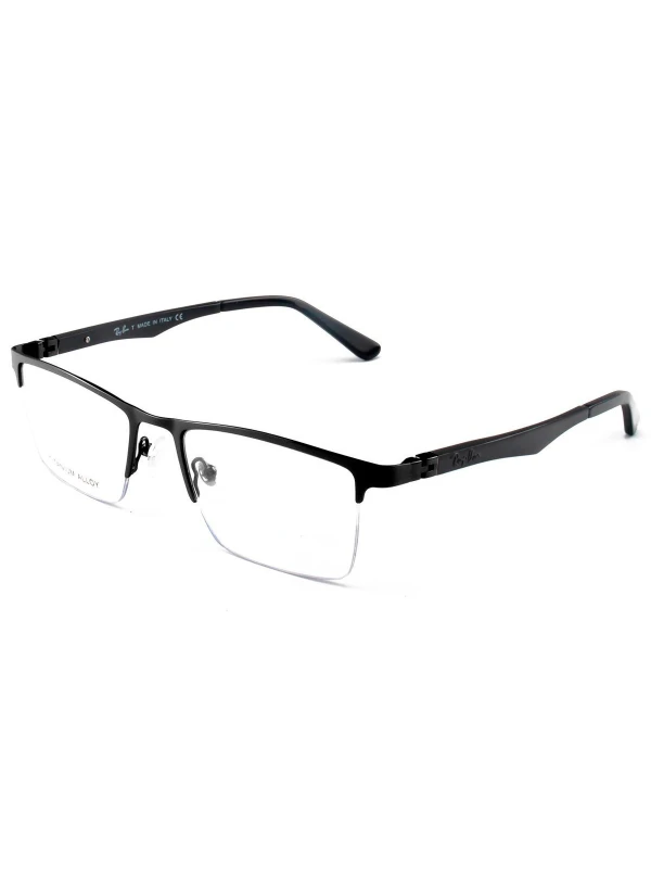 Armação de Óculos Masculina Meio Aro FN9128 Preto