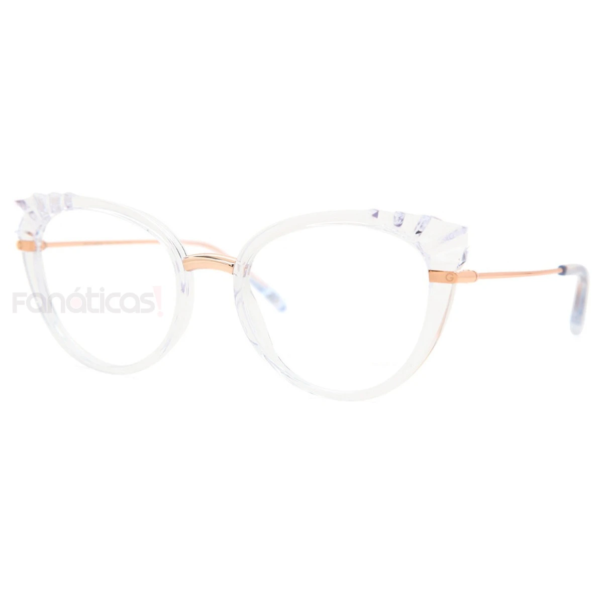 Armação de Óculos Oval DG5051 Diamante Transparente