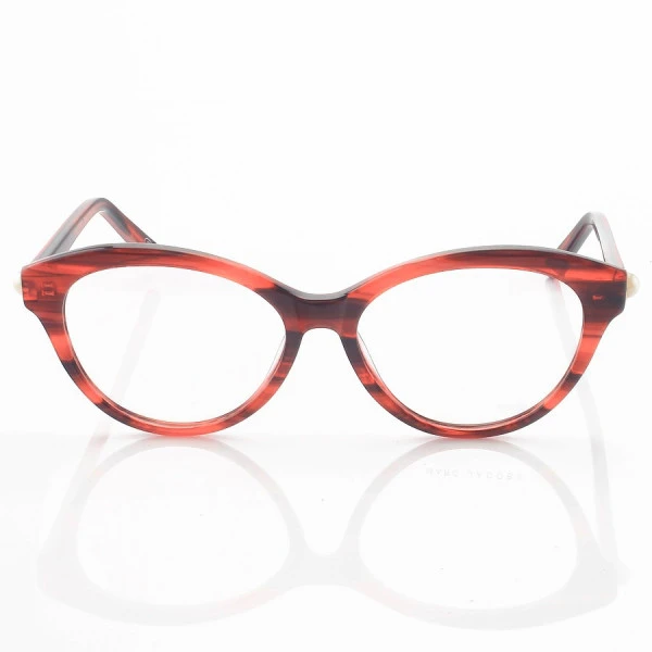 Armação de Oculos Gatinho Mj25 Rosa Rajado