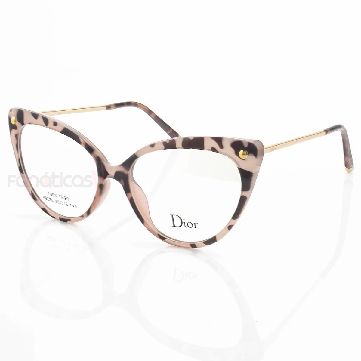 Armação de Óculos Gatinho 68256 Rosa Tartaruga