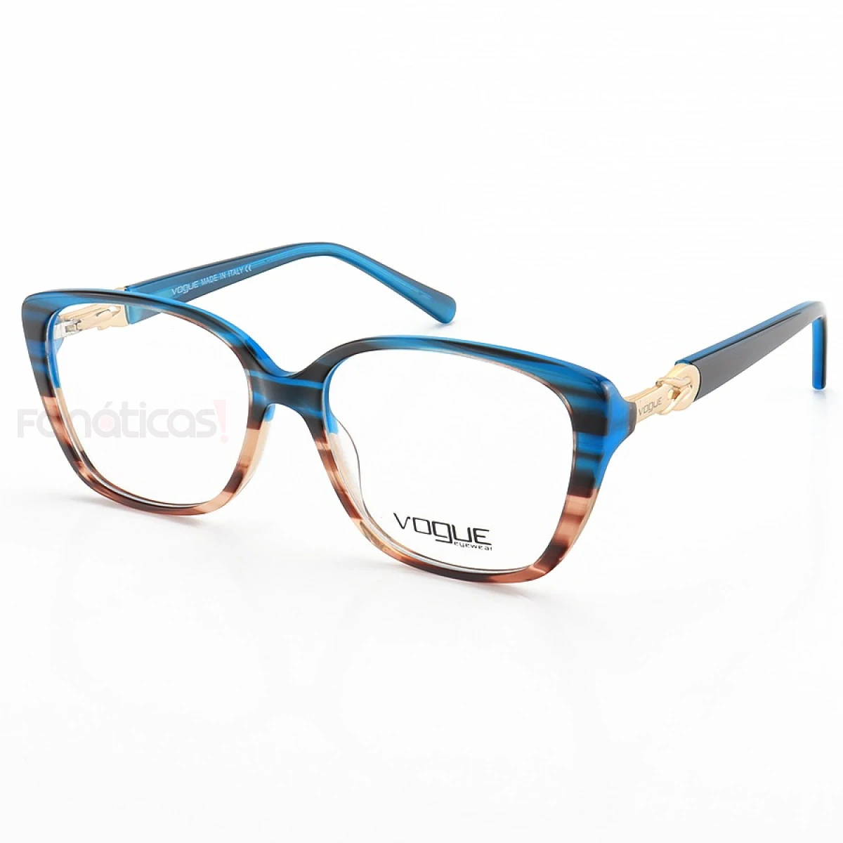 Armação de Óculos Gatinho VO0139 Azul Degrade