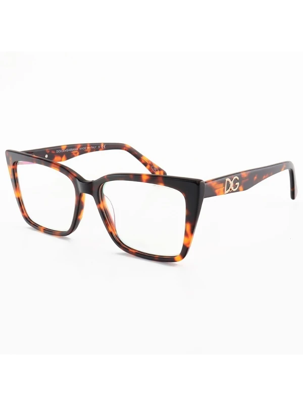 Armação de Óculos Quadrada  DG5031 Marrom Tartaruga