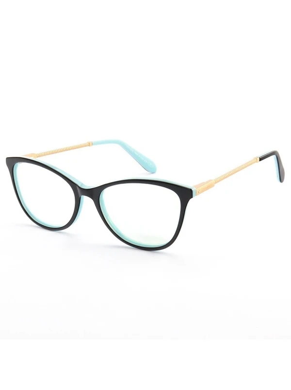 Armação de Óculos Oval TF2668 Preto e Azul
