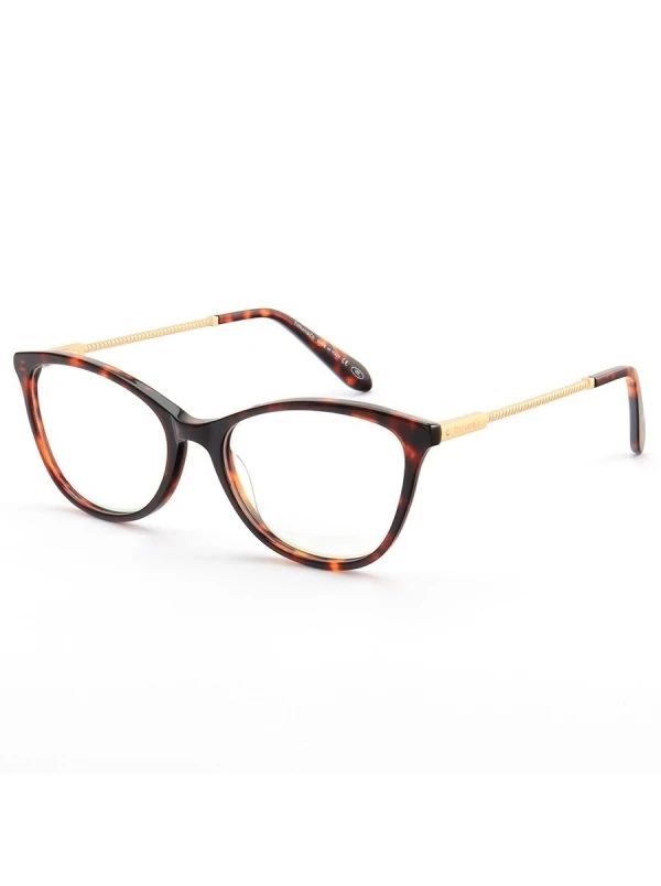 Armação de Óculos Oval TF2668 Marrom Tartaruga