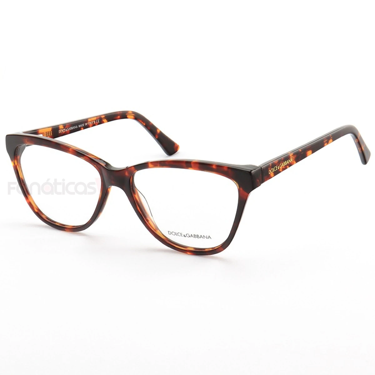 Armação de Óculos Oval DG3229 Marrom Tartaruga