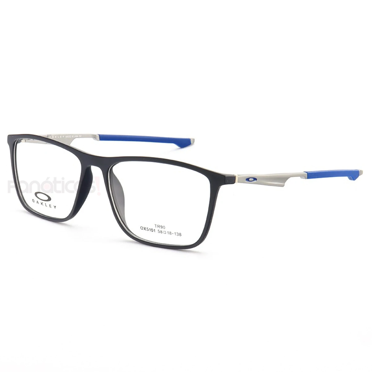 Armação de Óculos Quadrado OX5101 Azul e Cinza