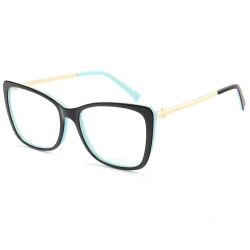 Armação de Óculos Quadrada TF2162 Preto e Azul