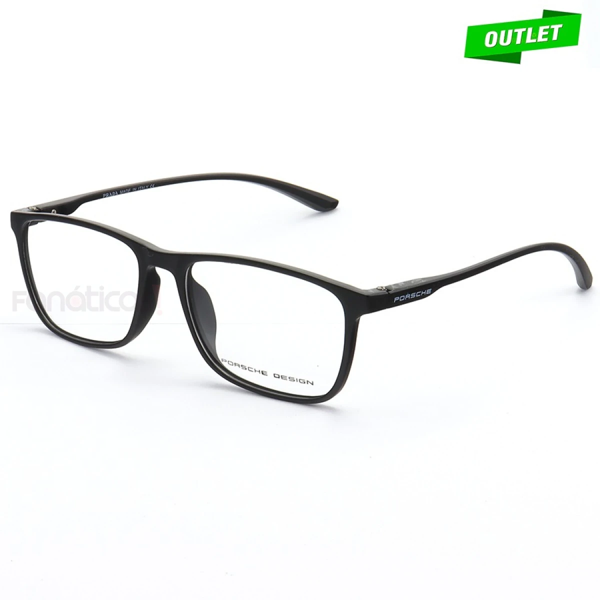 Armação de Óculos  Retangular Porsche Design P5151 Preta