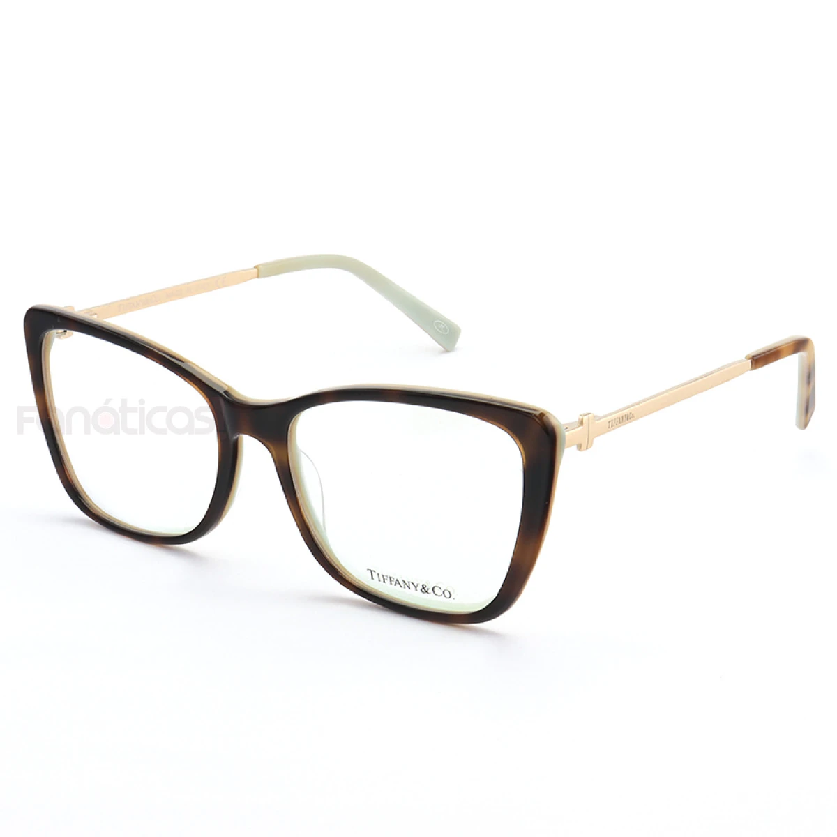 Armação de Óculos Quadrada TF2162 Tartaruga Esverdeado