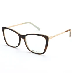 Armação de Óculos Quadrada TF2162 Tartaruga Esverdeado