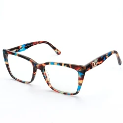 Armação de Óculos Quadrada  DG5031 Azul Tartaruga