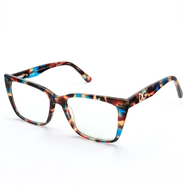 Armação de Óculos Quadrada  DG5031 Azul Tartaruga