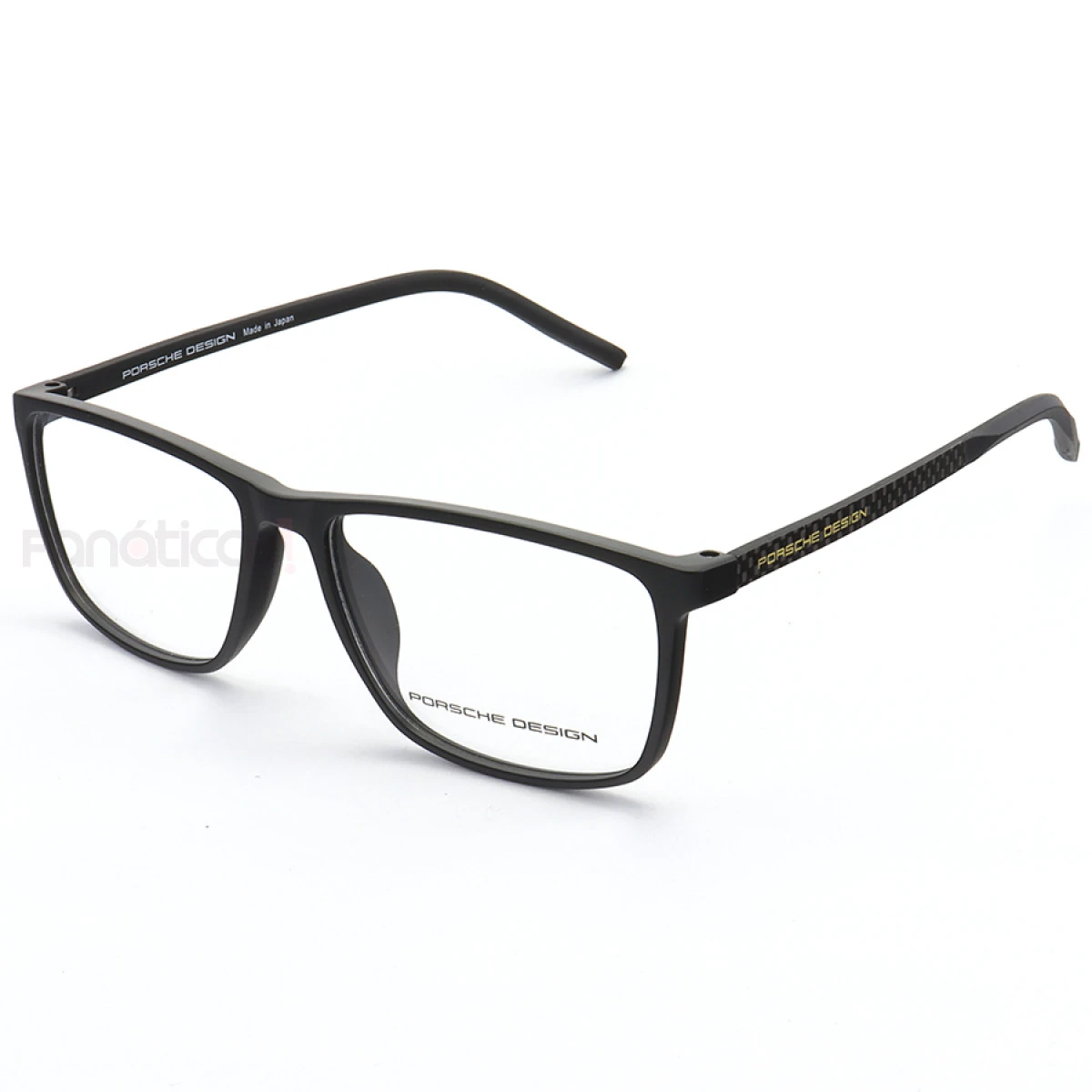 Armação de Óculos Quadrada Porsche Design P8498 Preto