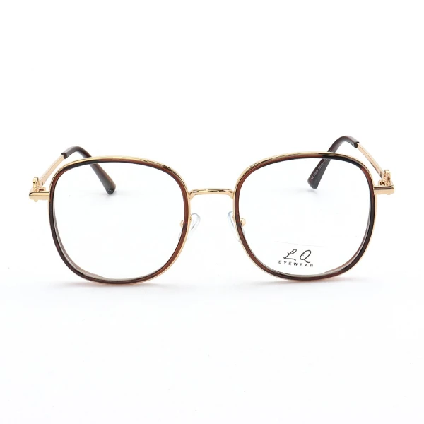 Armação de Óculos Redondo LQ95879 Marrom