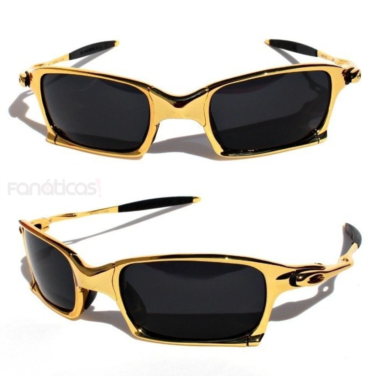 Óculos X-Squared Dourado com Lente Fume