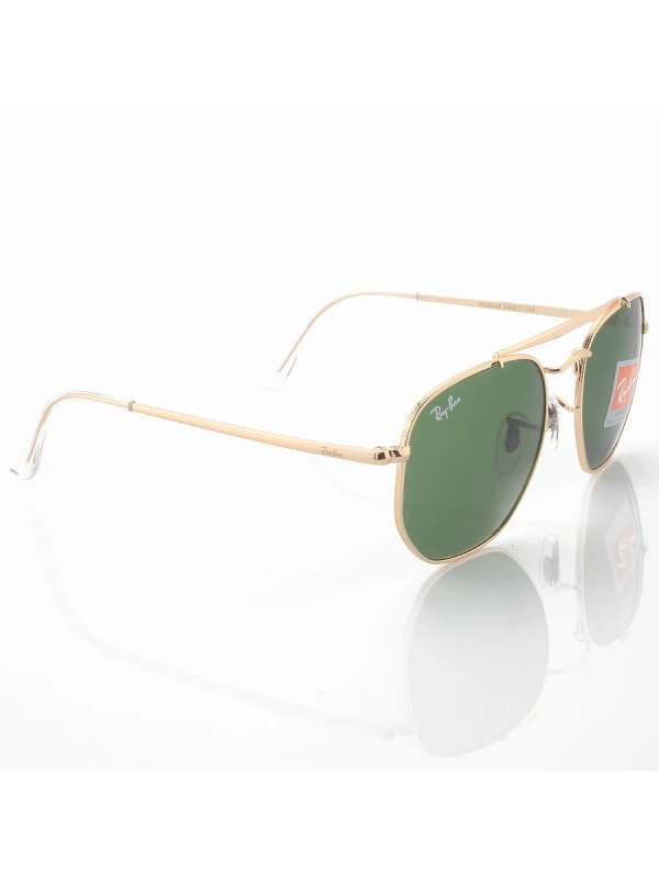 Óculos de Sol Ra-Ban RB3648 Hexagonal Marshal Dourado e G15