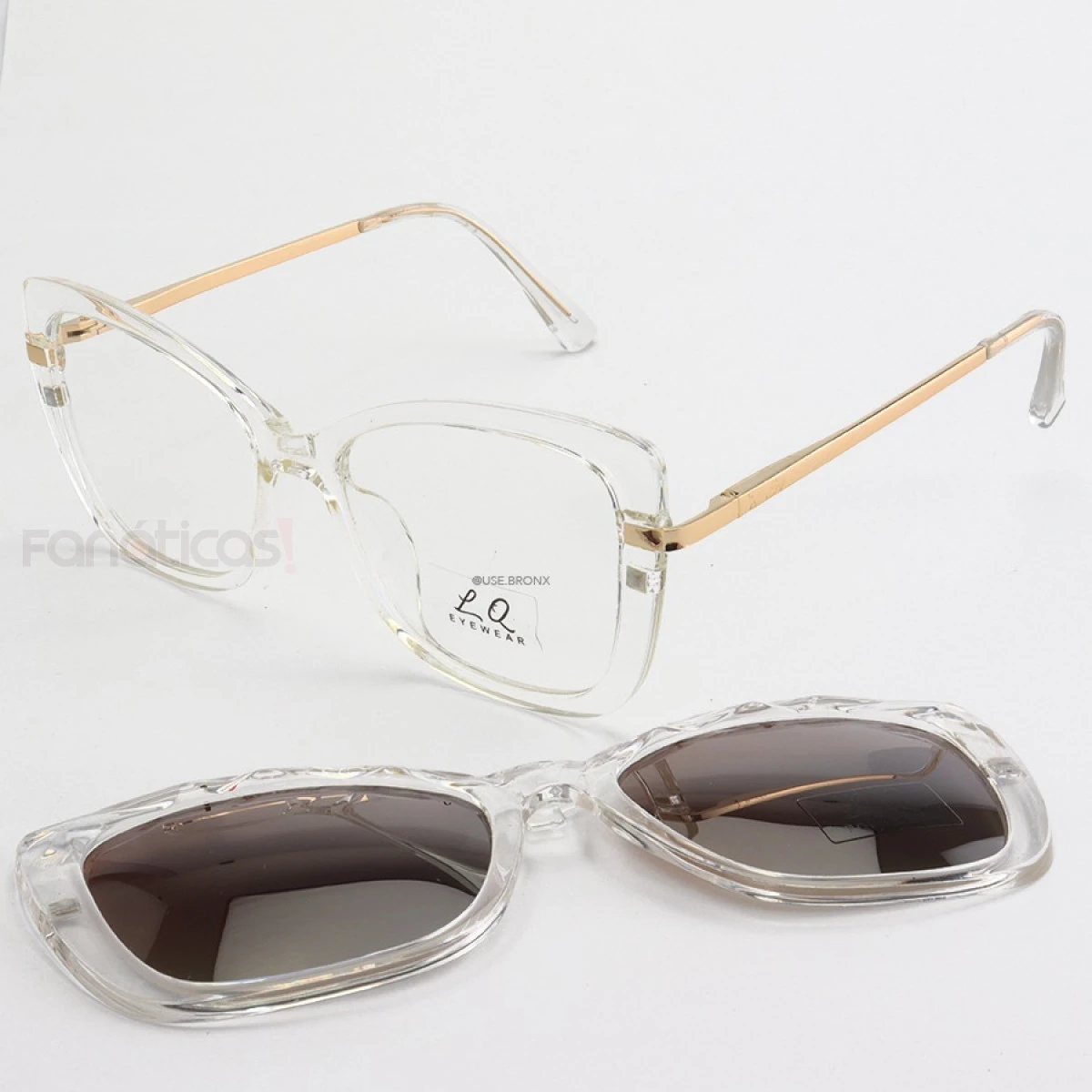 Armação de Óculos Clipon MJ545 Diamond Transparente