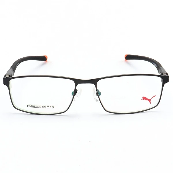 Armação de Óculos Retangular PM15365 C1-6 Preto e Laranja