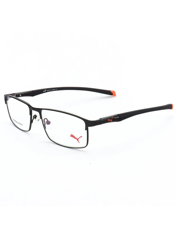 Armação de Óculos Retangular PM15365 C1-6 Preto e Laranja