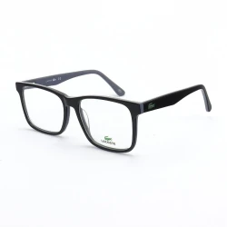 Armação de Óculos Retangular L2741 Preta e Cinza