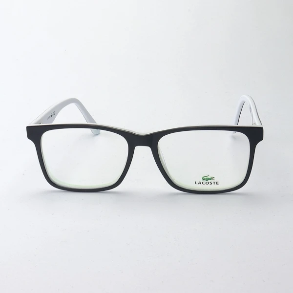 Armação de Óculos Retangular L2741 Preta e Branca