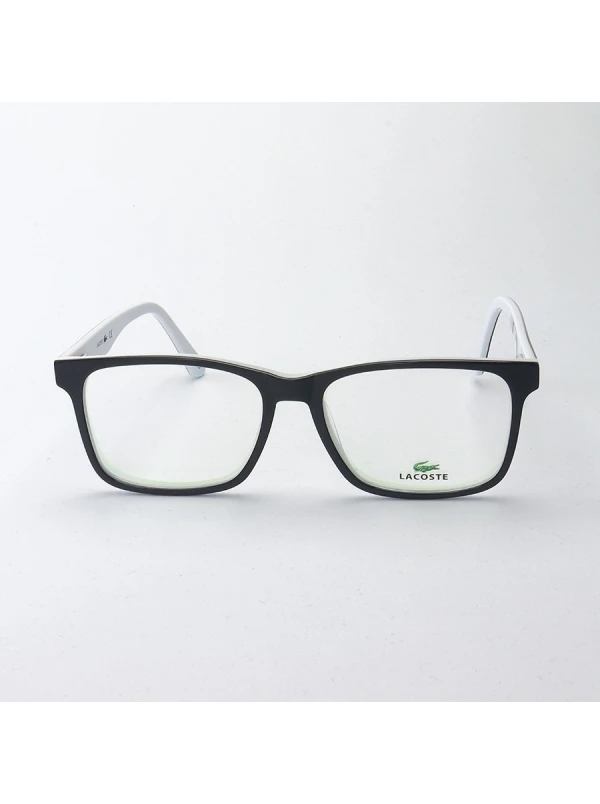 Armação de Óculos Retangular L2741 Preta e Branca