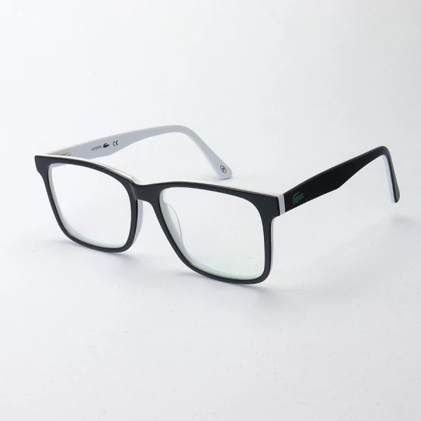 Armação de Óculos Retangular L2741 Preta e Branca