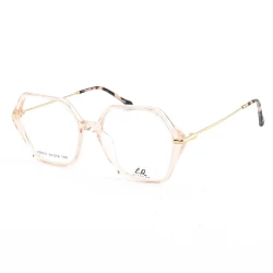 Armação de Óculos Quadrado LQ6011 Creme Translúcido