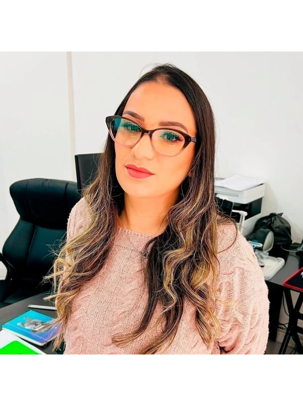 Armação de Óculos  Quadrado Vhe4052 Chumbo Degrade