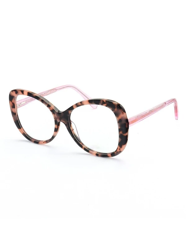 Armação de Óculos Quadrada CL00110 Rosa Tartaruga