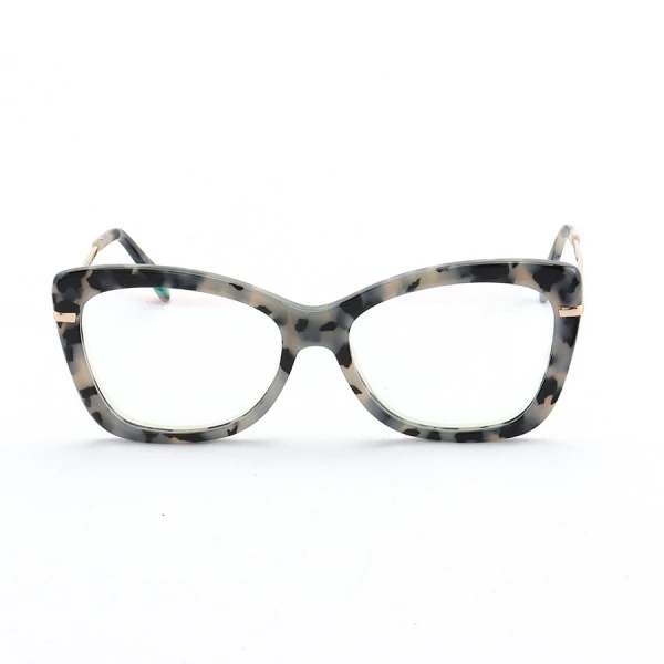 Armação de Óculos Quadrada MJ545 Cinza Tartaruga