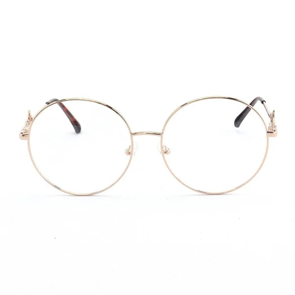 Armação de Óculos Redondo Signature Dourado