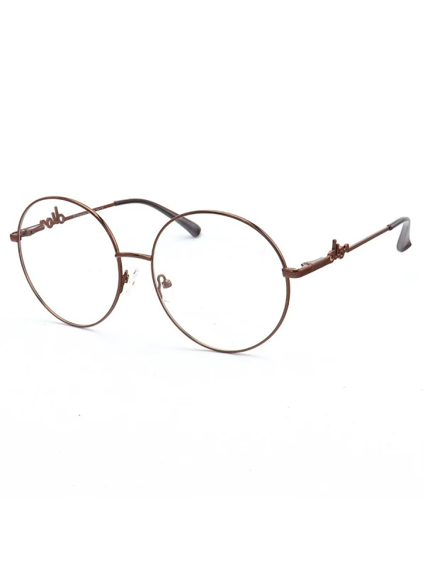 Armação de Óculos Redondo Signature Marrom