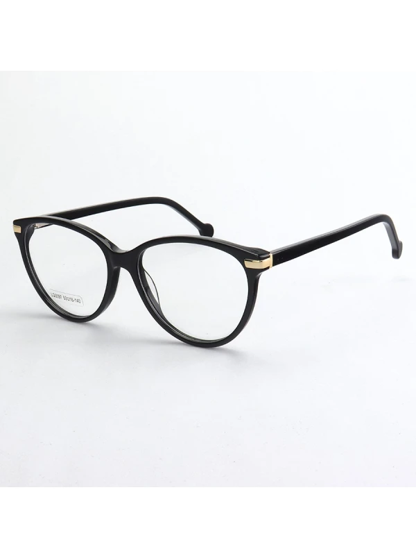 Armação de Óculos Oval LQ0097 Preto