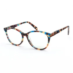 Armação de Óculos Oval TF2175 Azul Tartaruga