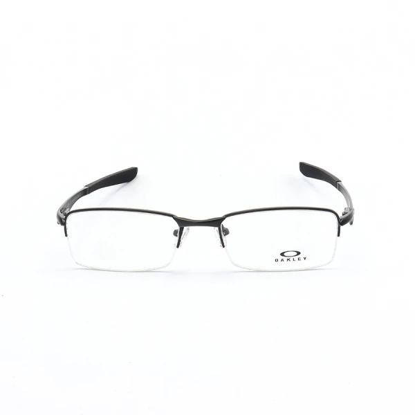 Armação de Óculos Retangular Meio Aro Brushed OX5040 Preto