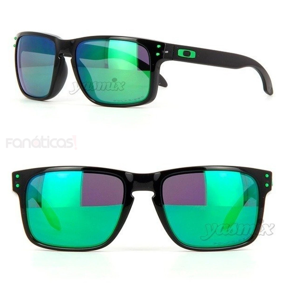 Óculos de Sol Holbrook Preto com Lente Verde