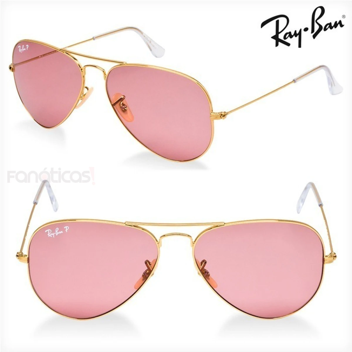 Óculos de Sol Aviador Rose Espelhado
