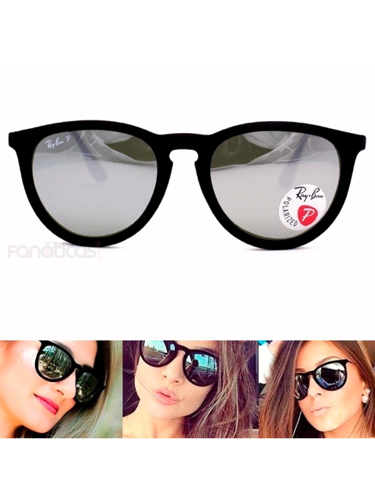 erika Óculos de Sol Ray-Ban Erika Metal 0RB3539 192/8G Tam 54 / Cinza