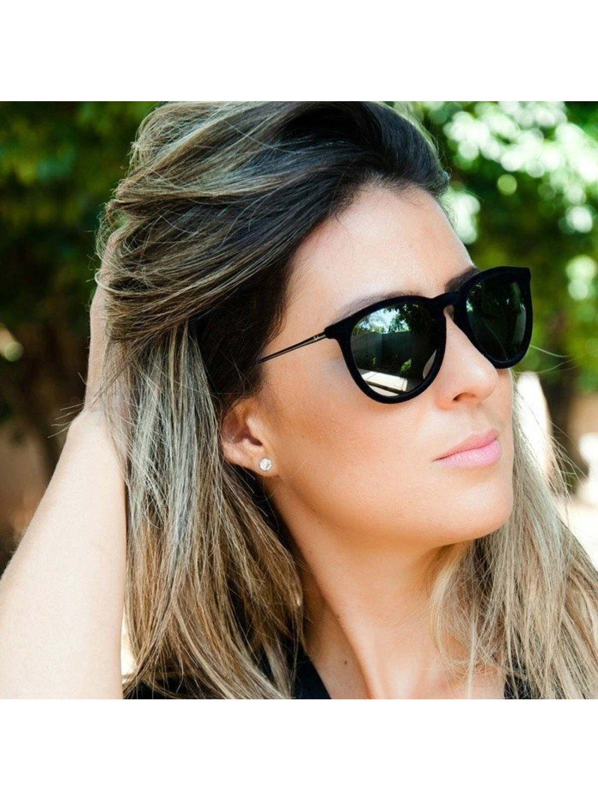 Óculos de Sol Erika Veludo Espelhado