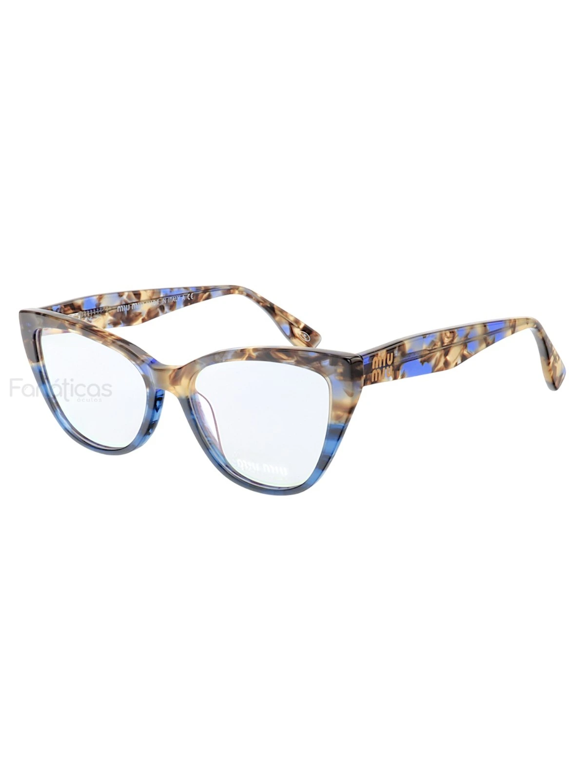 Armação de Óculos Gatinho VMV02UV Azul Tartaruga
