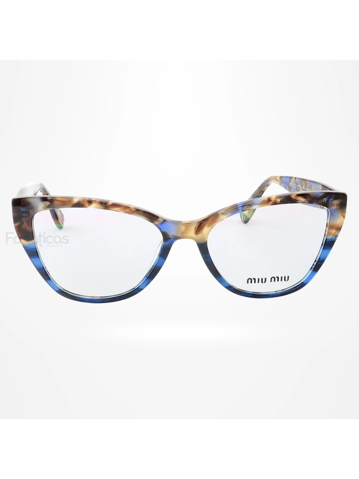 Armação de Óculos Gatinho VMV02UV Azul Tartaruga