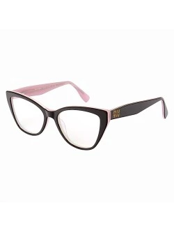 Armação de Óculos Gatinho VMV02UV Preto e Rosa