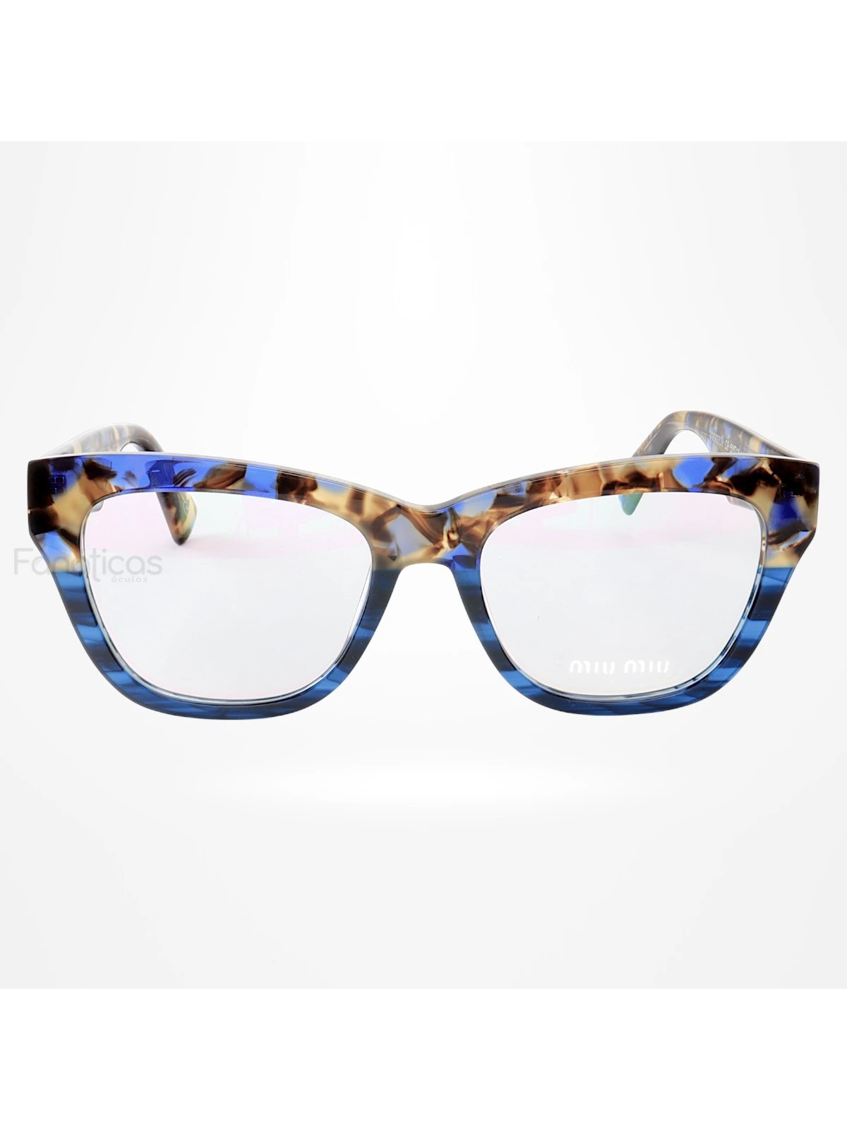 Armação de Óculos Gatinho VMV03UV Azul Tartaruga