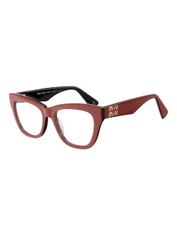 Armação de Óculos Gatinho VMV03UV Vermelho e Preto
