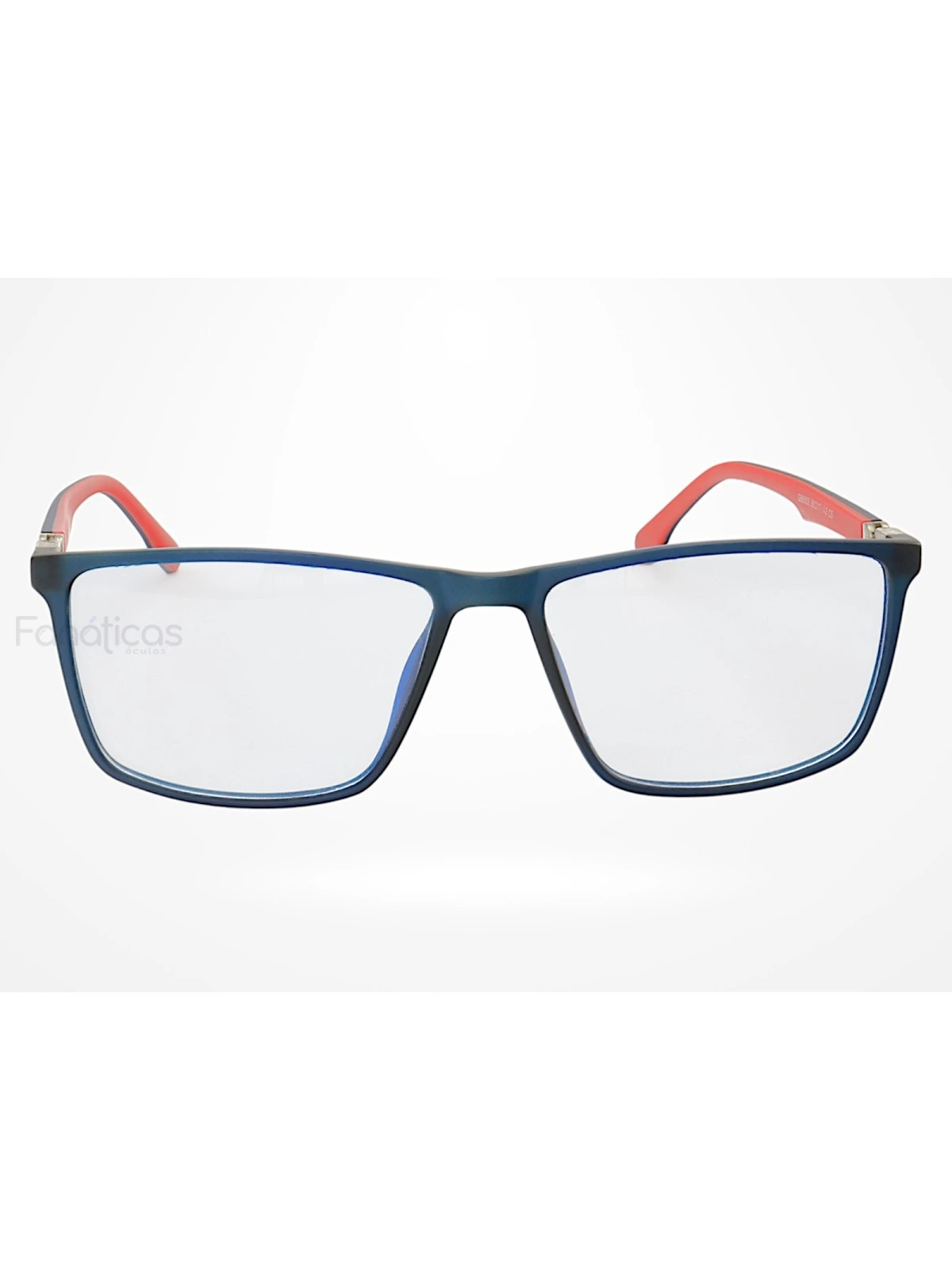 Armação de Óculos GB8005 Retangular Azul e Vermelho