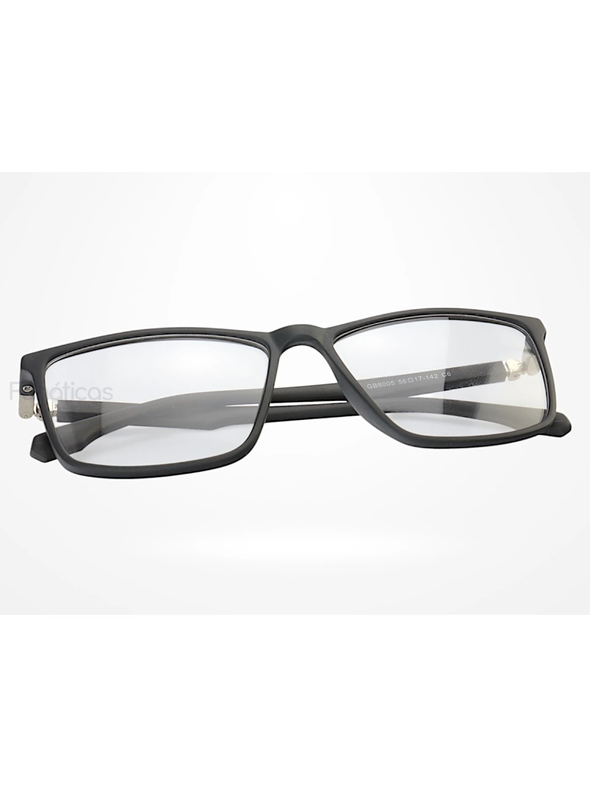 Armação de Óculos GB8005 Retangular Preto